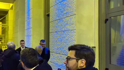 Marusic  e Kamenovic alla cena di Natale della Lazio