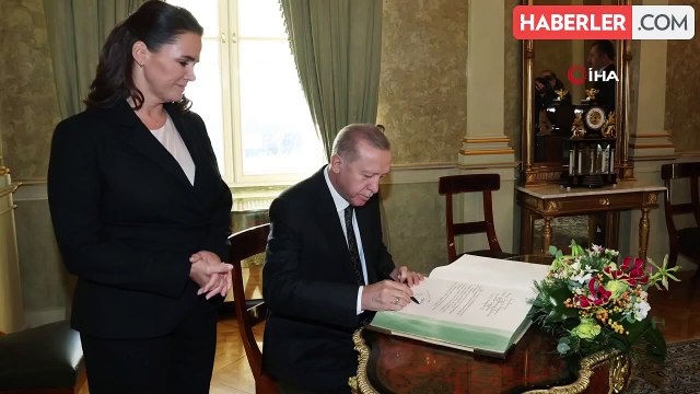 Cumhurbaşkanı Erdoğan, Macaristan Cumhurbaşkanı Novak ile görüştü