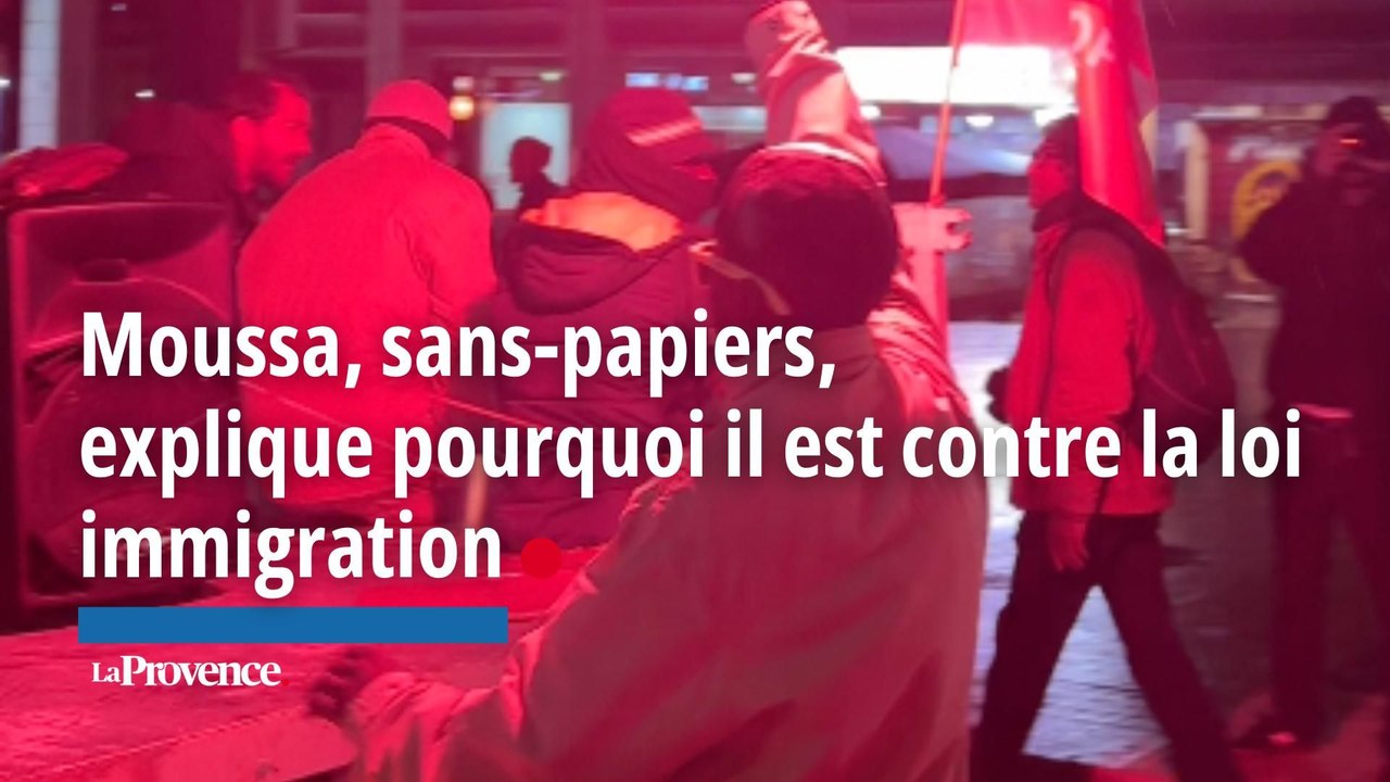 Moussa, sans-papiers, explique pourquoi il est contre la loi immigration