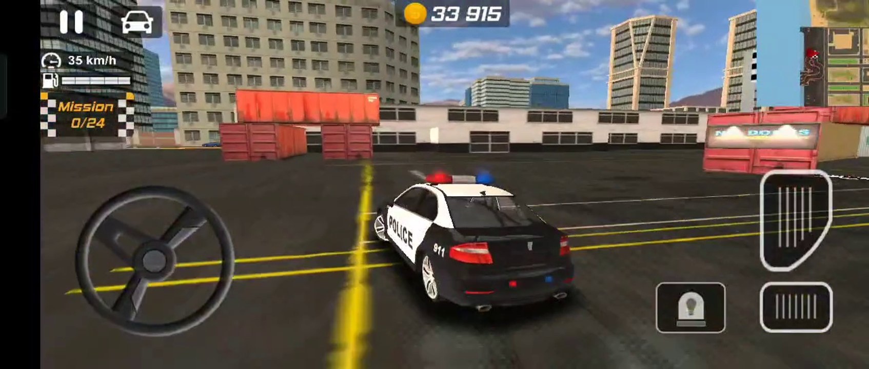 Police car vs thief’s