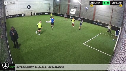 But de Clément  Baltazar - LES BARBARINS