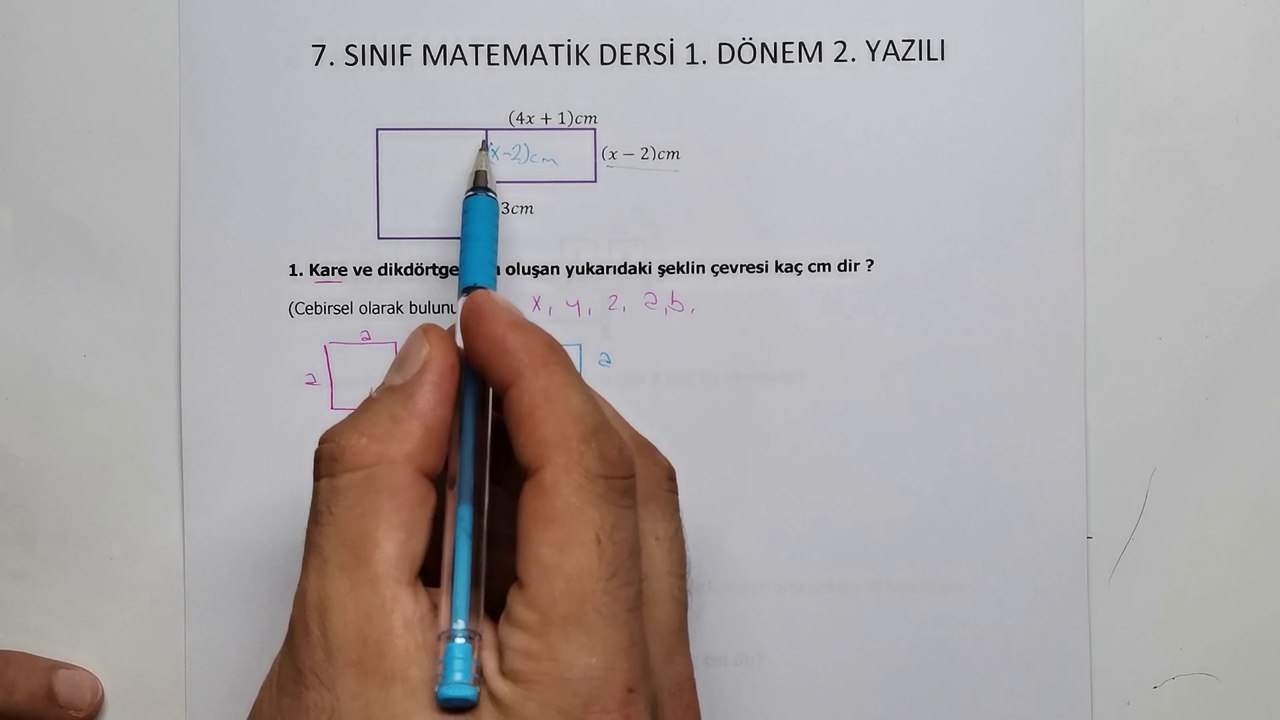 7. Sınıf Matematik 1. Dönem 2. Yazılı Yeni (%99 Çıkabilir  ) #2024