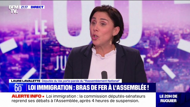 Projet de loi immigration: Si un accord est si difficile, c'est que ce texte est la quintessence du en même temps , pour Laure Lavalette (RN)
