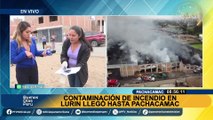 Incendio en Lurín: bomberos señalan que ya está controlado en un 70% aproximadamente