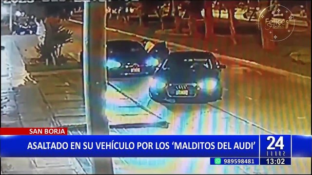 Los Malditos del Audi : Delincuentes en auto de lujo asaltan a conductor en San Borja