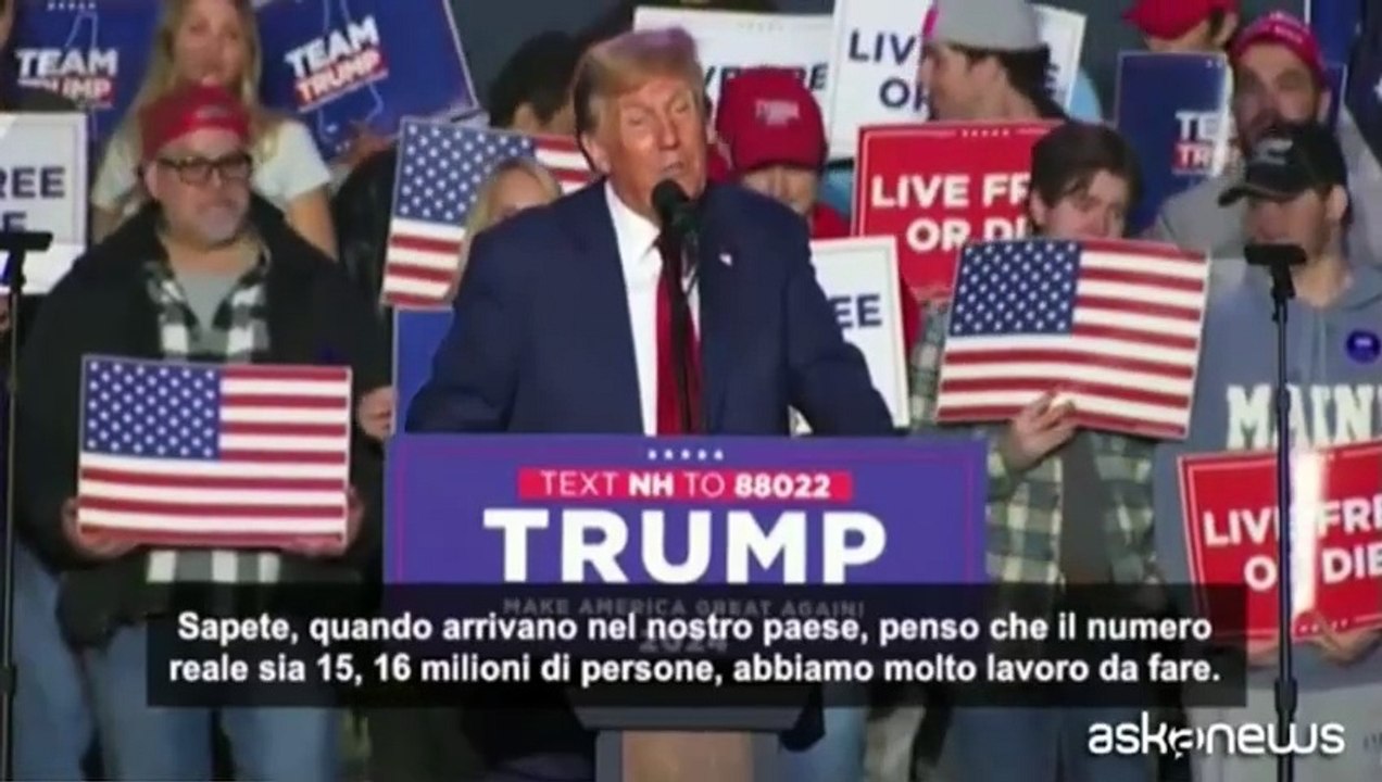 Trump contro i migranti e Biden USA 2024