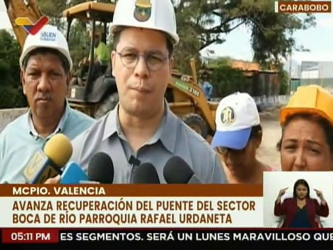 Carabobo | Más de 5 comunidades serán beneficiadas con la recuperación del Puente Boca de Río