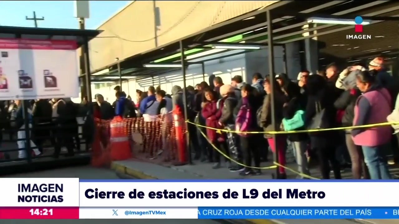 Comienza el cierre de estaciones de la L9 del Metro de la CDMX