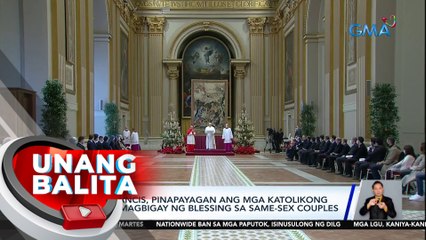 Pope Francis, pinapayagan ang mga katolikong pari na magbigay ng blessing sa same-sex couples | UB