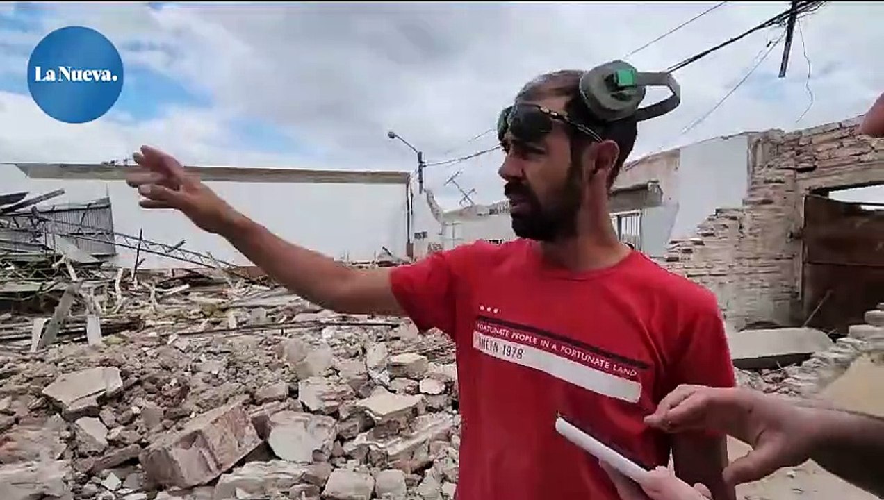 Destrozos en el club Talleres en Bahía Blanca