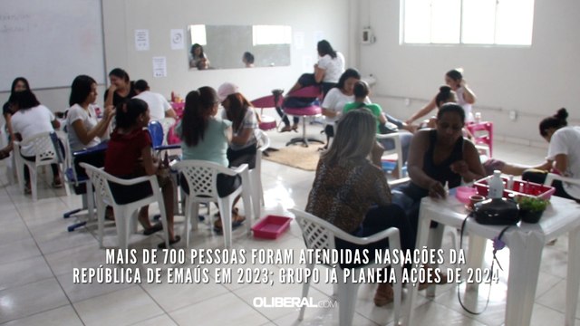 Mais de 700 pessoas foram atendidas nas ações da República de Emaús em 2023; grupo já planeja ações de 2024