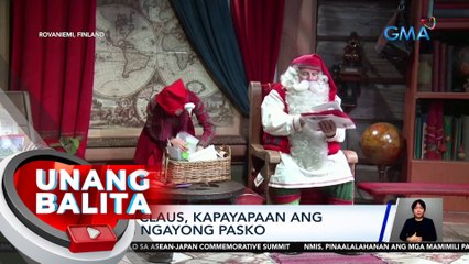 Santa Claus, kapayapaan ang hiling ngayong Pasko | UB
