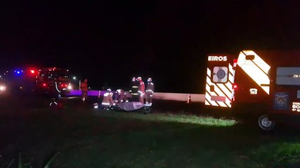 Motociclista é socorrida na PRc-467 ao se envolver em acidente na rodovia