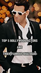 Top 5 Bollywood Actors and Their Legendary Dialogu