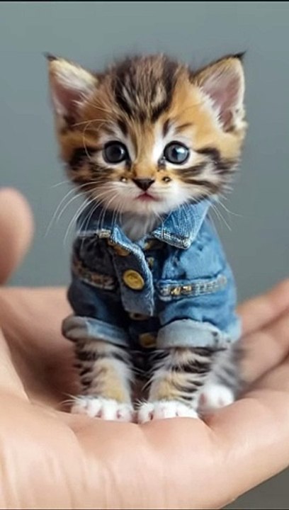 Cute Mini Kitten in Jeans - video Dailymotion