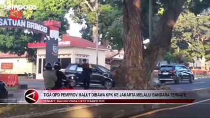 Tiga Kepala Dinas Pemprov Maluku Utara Dibawa KPK ke Jakarta