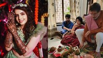 TV Actress Shrenu Parikh Mehendi Inside Video, Fiance Akshay Mhatre Pre Wedding..| Boldsky