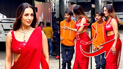 Malaika Arora की कमर पर विकलांग फैन ने डाला हाथ तो सुरक्षा गार्ड आया सामने