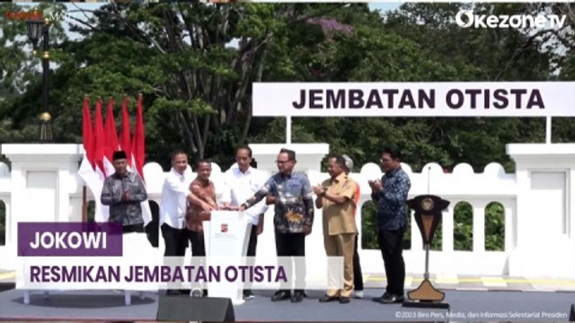 Presiden Jokowi Resmikan Jembatan Otista di Kota Bogor