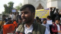ग्वालियर प्रकरण को लेकर अखिल भारतीय विद्यार्थी परिषद के छात्रों द्वारा धरना प्रदर्शन