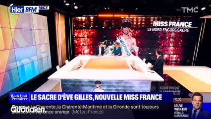 Eve Gilles (Miss France) était l'invitée de "Quotidien" sur TMC