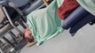 Patients forced to lie on hospital corridor floor during 45 hour wait for a bed