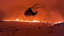 Vulcão entra em erupção em Grindavik, na Islândia