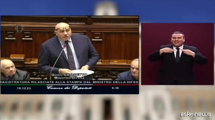 Crosetto: rispetto per magistratura, preoccupato da alcune tendenze