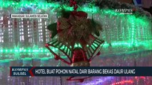 Hotel Buat Pohon Natal Dari Barang Bekas Daur Ulang