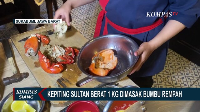 Menikmati 1 KG Kepiting Sultan Dimakan dengan Bumbu Pedas Manis Penuh Rempah!