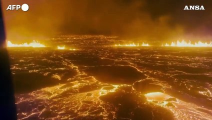 Islanda, "laghi" di lava dopo settimane di forte attivita' sismica