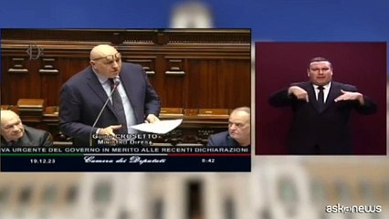 Crosetto: la rappresentanza spetta al Parlamento non a magistratura