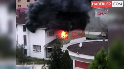 Giresun Üniversitesine ait kullanılmayan sosyal tesiste yangın çıktı
