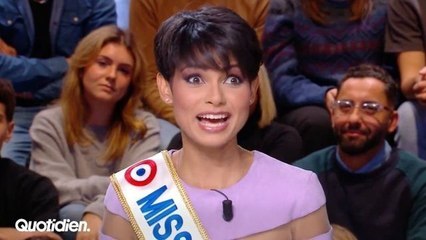 "Ça me gave !" : face à Yann Barthès sur "Quotidien", la nouvelle Miss France Ève Gilles explose