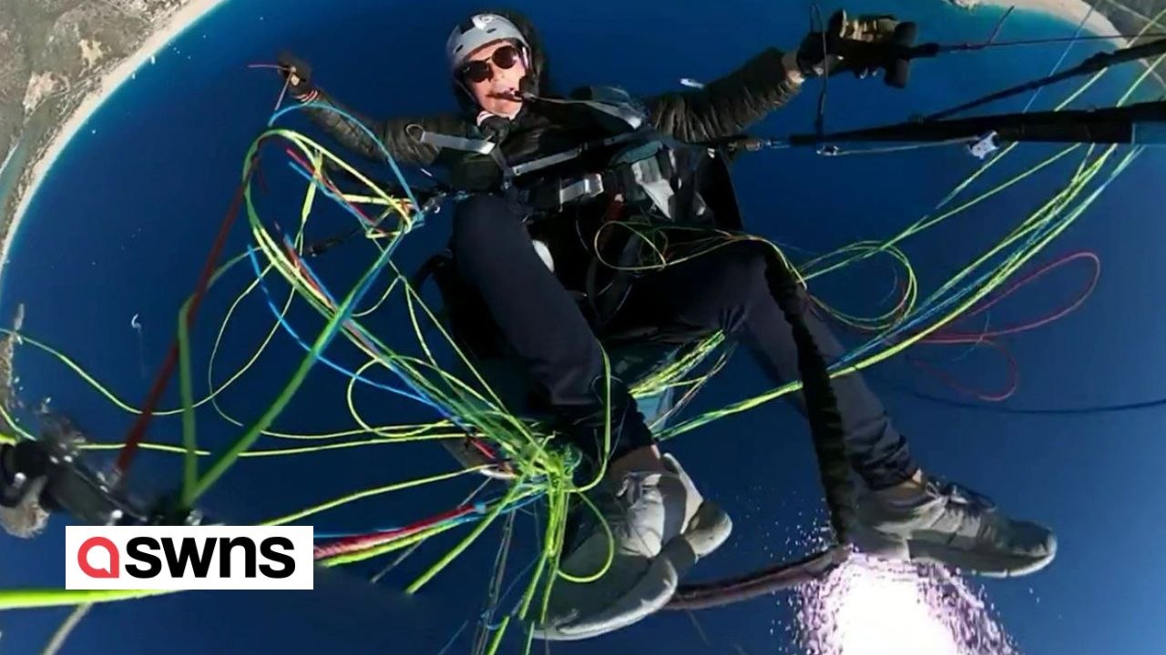 Gleitschirmflieger stürzt in den FREIEN FALL, nachdem der Fallschirm versagt