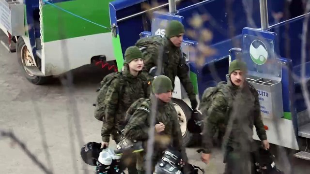Las imágenes de la Princesa Leonor durante su entrenamiento en el Pirineo aragonés