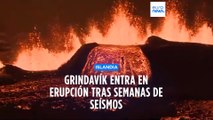 Islandia | El volcán de Grindavík entra en erupción tras semanas de intensa actividad sísmica