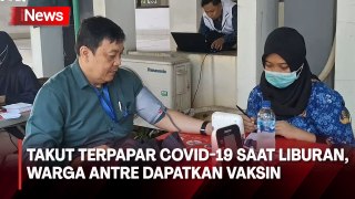 Takut Terpapar Covid-19 saat Libur Nataru, Warga Antre Vaksin Dosis 4 dan 5