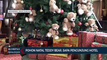 Unik! Hotel di Semarang Hias Pohon Natal dengan 150 Boneka Beruang