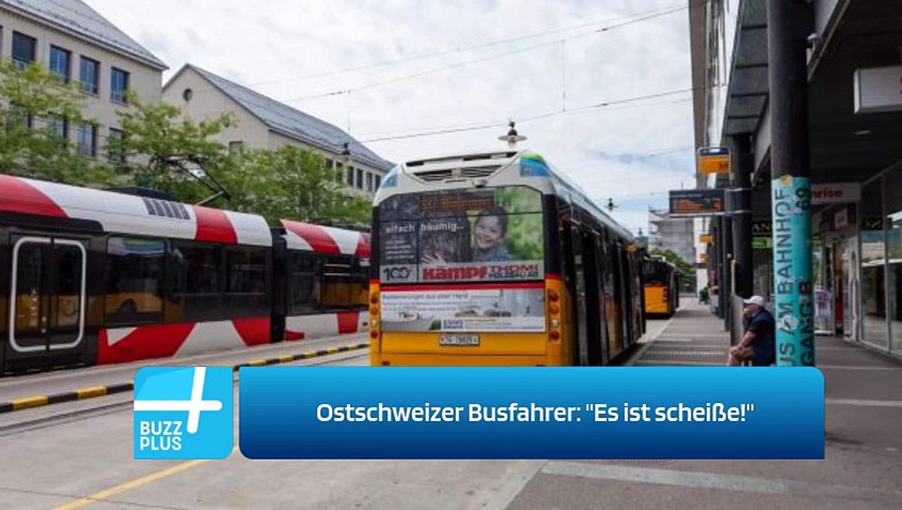 Ostschweizer Busfahrer: 'Es ist scheiße!'