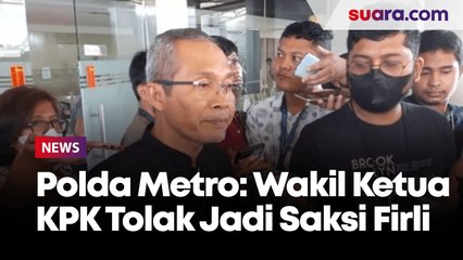 Polda Metro Jaya: Wakil Ketua KPK Alex Mawarta Menolak Jadi Saksi Meringankan Firli Bahuri
