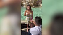 Woman Making Wish At Trevi Fountain Gets Surprise Proposal | Happily TV