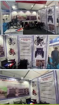 Explore the Latest Innovations in Wheelchair TechnologyVisuals from #nepalmedicalshow2023 come visit us at Stall No. D-146.....#Exhibitions #Exhibitors #peaar #Exhibiting #ReelsVideo #Wheelchair #WheelchairExhibitio