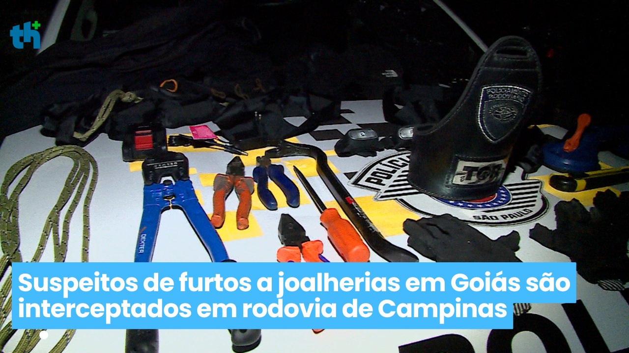 Suspeitos de furtos a joalherias em Goiás são interceptados em rodovia de Campinas