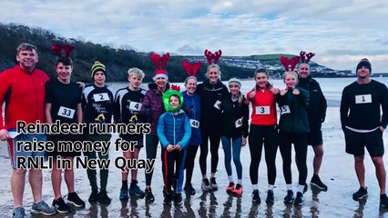 Reindeer Run raises money for New Quay RNLI