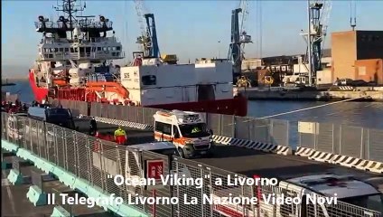 "Ocean Viking" a Livorno (Video Novi)
