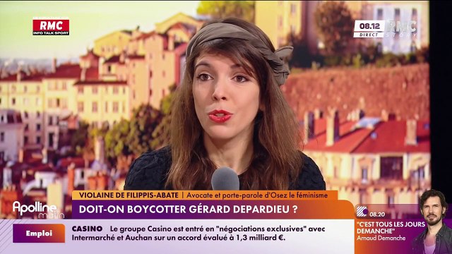 Gérard Depardieu : gros lapsus d'Apolline de Malherbe sur RMC qui le confond avec Gérald Darmanin