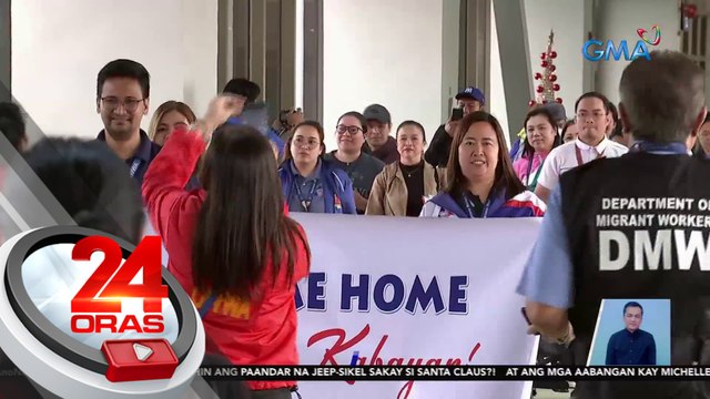Balik bansang mga OFW ngayong magpapasko, mainit na sinalubong | 24 Oras