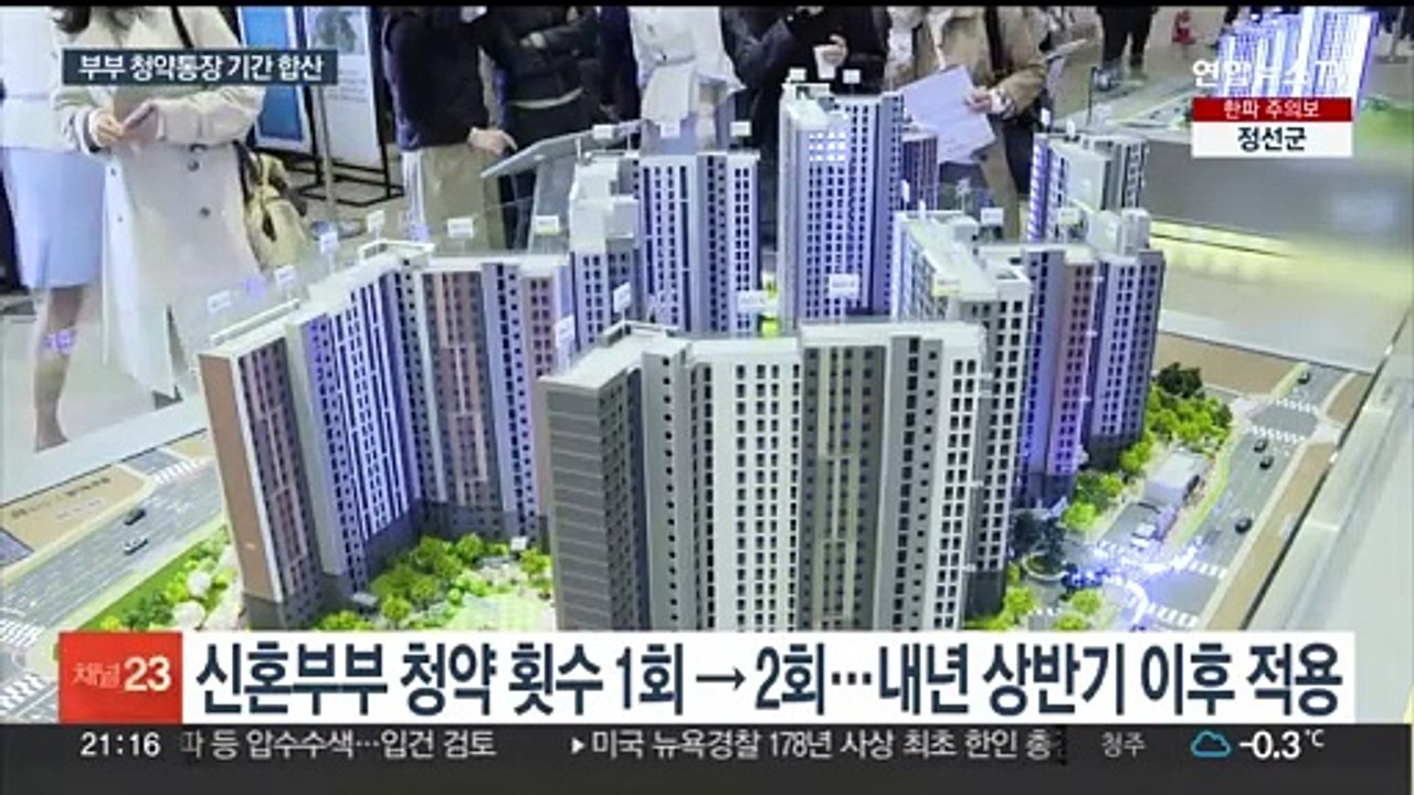 배우자 청약통장 최대 3점 인정…가입 유인책 될까