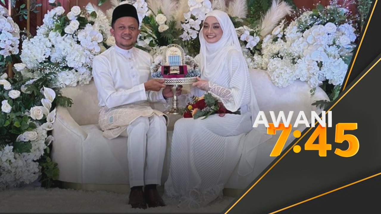 Penyampai Astro AWANI, Marlina Manaf sah bergelar isteri